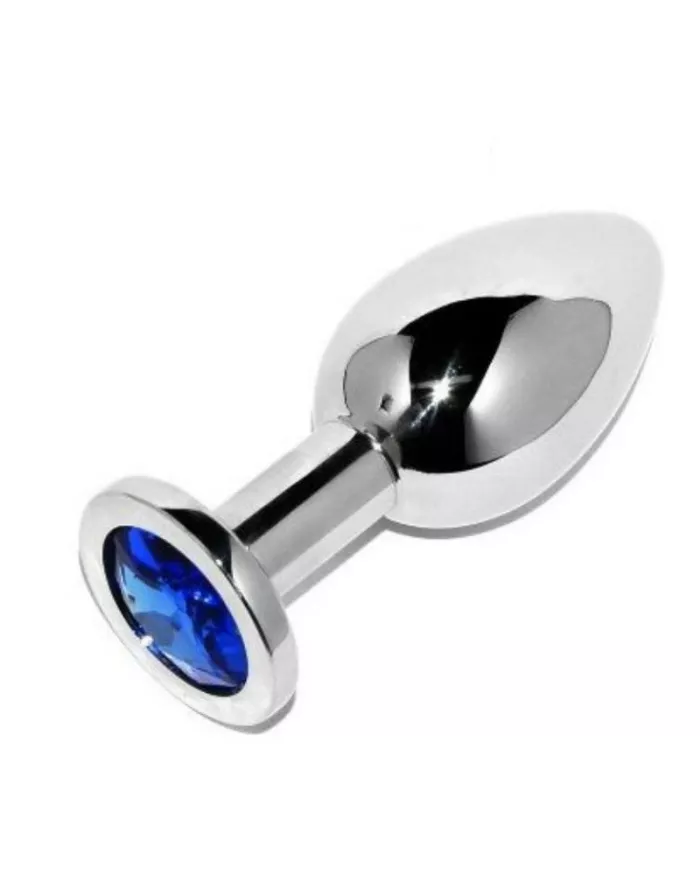 METAL HARD - PLUG ANAL BLEU DIAMANT PETIT 5,71CM METAL HARD - PLUG ANAL BLEU DIAMANT PETIT 5,71CM
