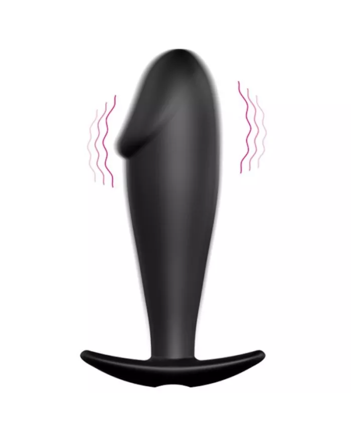 PRETTY LOVE - PLUG ANAL EN SILICONE FORME PÉNIS ET 12 MODES DE VIBRATION NOIR PRETTY LOVE - PLUG ANAL EN SILICONE FORME PÉNIS ET 12 MODES DE VIBRATION NOIR
