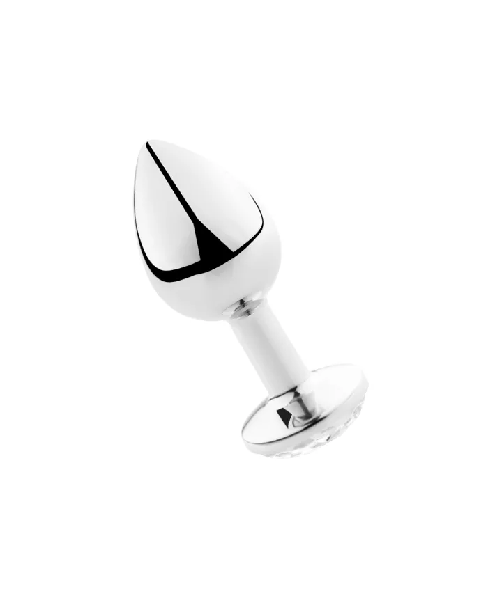 SECRETPLAY - PLUG ANAL TRANSPARENT ALUMINIUM 8 CM SECRETPLAY - PLUG ANAL TRANSPARENT ALUMINIUM 8 CM