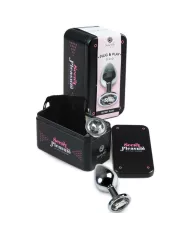 SECRETPLAY - PLUG ANAL TRANSPARENT ALUMINIUM 8 CM SECRETPLAY - PLUG ANAL TRANSPARENT ALUMINIUM 8 CM