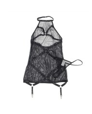 SUBLLIME - ROBE TRANSPARENTE DOS LIQUIDE NOIR S/M