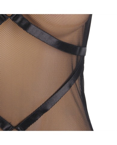 SUBLLIME - ROBE TRANSPARENTE DOS LIQUIDE NOIR S/M