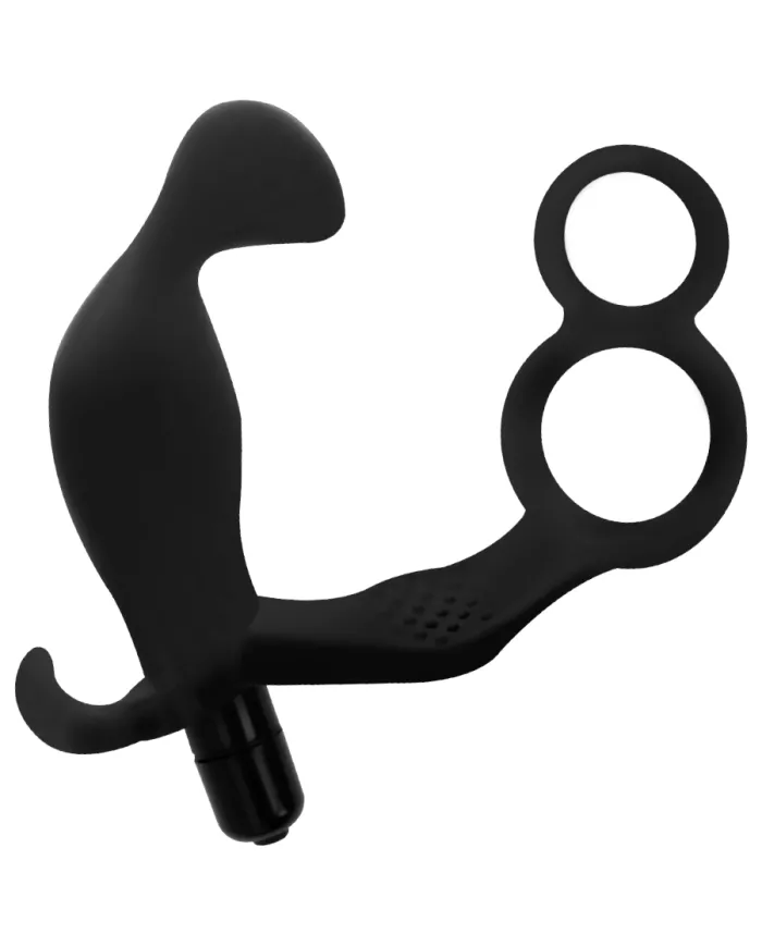 ADDICTED TOYS - PLUG ANAL AVEC DOUBLE ANNEAU PÉNIS ET TESTICULES NOIR ADDICTED TOYS - PLUG ANAL AVEC DOUBLE ANNEAU PÉNIS ET TESTICULES NOIR