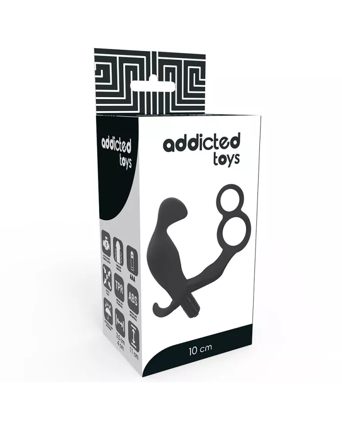 ADDICTED TOYS - PLUG ANAL AVEC DOUBLE ANNEAU PÉNIS ET TESTICULES NOIR ADDICTED TOYS - PLUG ANAL AVEC DOUBLE ANNEAU PÉNIS ET TESTICULES NOIR