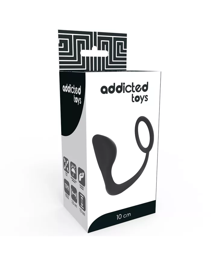 ADDICTED TOYS - PLUG ANAL AVEC ANNEAU PÉNIS NOIR ADDICTED TOYS - PLUG ANAL AVEC ANNEAU PÉNIS NOIR