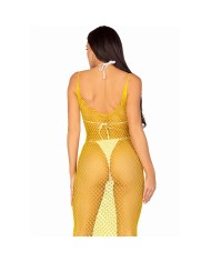 LEG AVENUE - ROBE LONGUE FILET FUCHSIA TAILLE UNIQUE