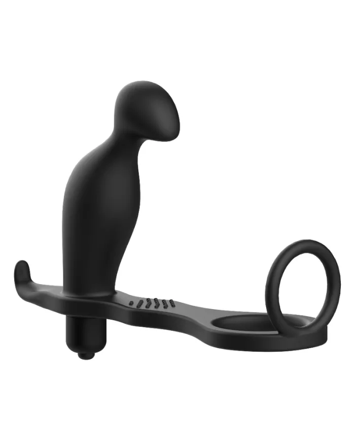 ADDICTED TOYS - PLUG ANAL AVEC ANNEAU EN SILICONE NOIR 12 CM
