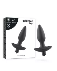 ADDICTED TOYS - MASSAGER PLUG ANAL AVEC VIBRATION NOIR