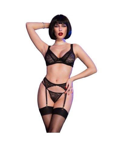 CHILIROSE - CR 4692 ENSEMBLE QUATRE PIÈCES NOIR S