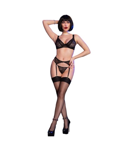 CHILIROSE - CR 4692 ENSEMBLE QUATRE PIÈCES NOIR S