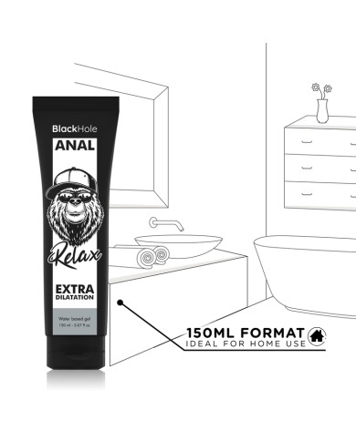 BLACK HOLE - GEL À BASE D'EAU DILATATION ANALE 150 ML