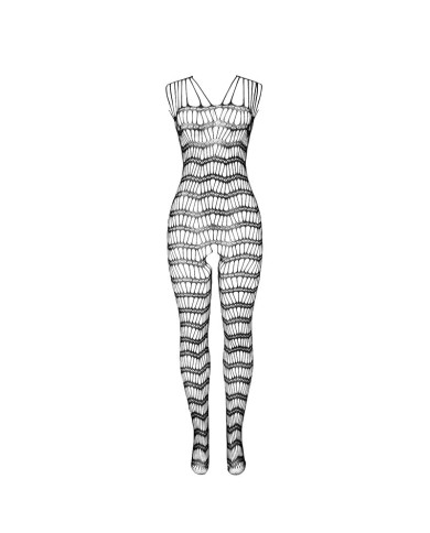 SUBBLIME - 951696 BODYSTOCKING RÉSILLE OUVERT AVEC BRETELLES SUR LES ÉPAULES NOIR TAILLE UNIQUE