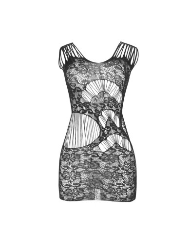 SUBBLIME - 951771 ROBE LONG DOS OUVERT AVEC RESILLE NOIR TAILLE UNIQUE