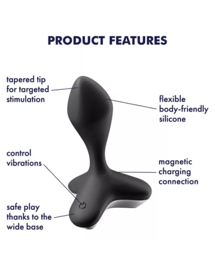 SATISFYER - VIBRATEUR  PLUG GAME CHANGER NOIR SATISFYER - VIBRATEUR  PLUG GAME CHANGER NOIR