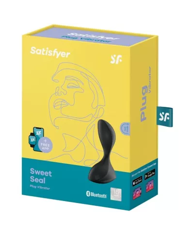SATISFYER - APPLICATION DE PLUG VIBRANT SWEET SEAL NOIR