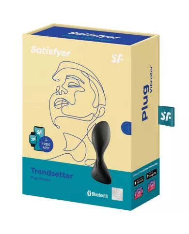 SATISFYER - APPLICATION DE PLUG VIBRANT TRENDSETTER NOIR