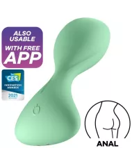 SATISFYER - APPLICATION DE PLUG VIBRANT TRENDSETTER VERT