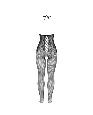 SUBBLIME - 951849 BODYSTOCKING RÉSILLE OUVERT ET COL LICOU NOIR TAILLE UNIQUE