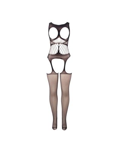 SUBBLIME - 951900 BODYSTOCKING RÉSILLE SANS FOURRURE AVEC COQUE ET ÉPAULES OUVERTES NOIR TAILLE UNIQUE