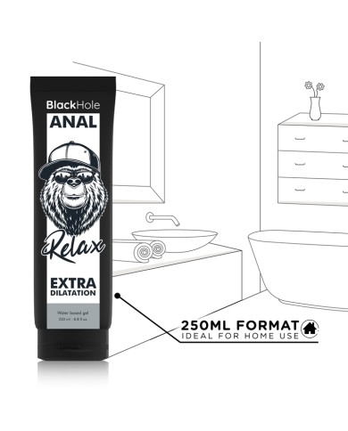 BLACK HOLE - GEL À BASE D'EAU DILATATION ANALE 250 ML