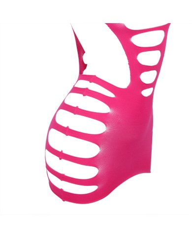 SUBBLIME - 952273 ROBE RÉSILLE ÉLASTIQUE MANCHES LONGUES ROSE TAILLE UNIQUE