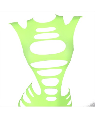 SUBBLIME - 952280 ROBE RÉSILLE ÉLASTIQUE MANCHES LONGUES VERT TAILLE UNIQUE