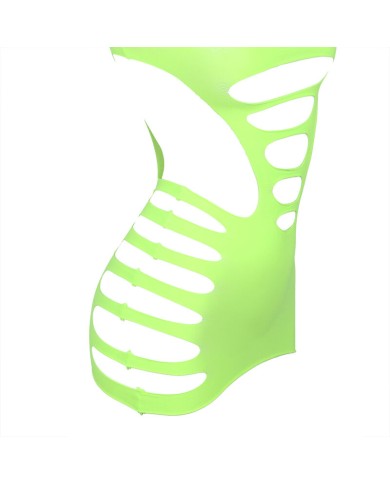 SUBBLIME - 952280 ROBE RÉSILLE ÉLASTIQUE MANCHES LONGUES VERT TAILLE UNIQUE