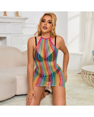SUBBLIME - 952341 ROBE RÉSEILLE ARC-EN-CIEL TAILLE UNIQUE
