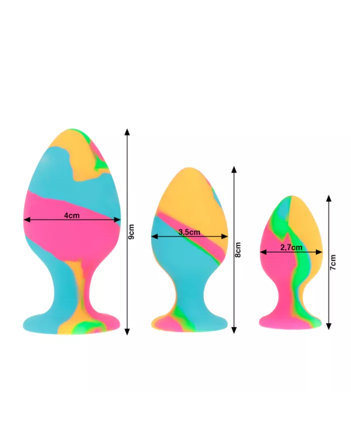 INTENSE - ENSEMBLE DE BOUCHONS EN SILICONE MULTICOLORE INTENSE - ENSEMBLE DE BOUCHONS EN SILICONE MULTICOLORE