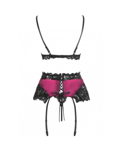 LIVCO CORSETTI FASHION - NAHIR LC 20214 SOUTIEN-GORGE + CULOTTE + PORTE-JARRETELLES S/M