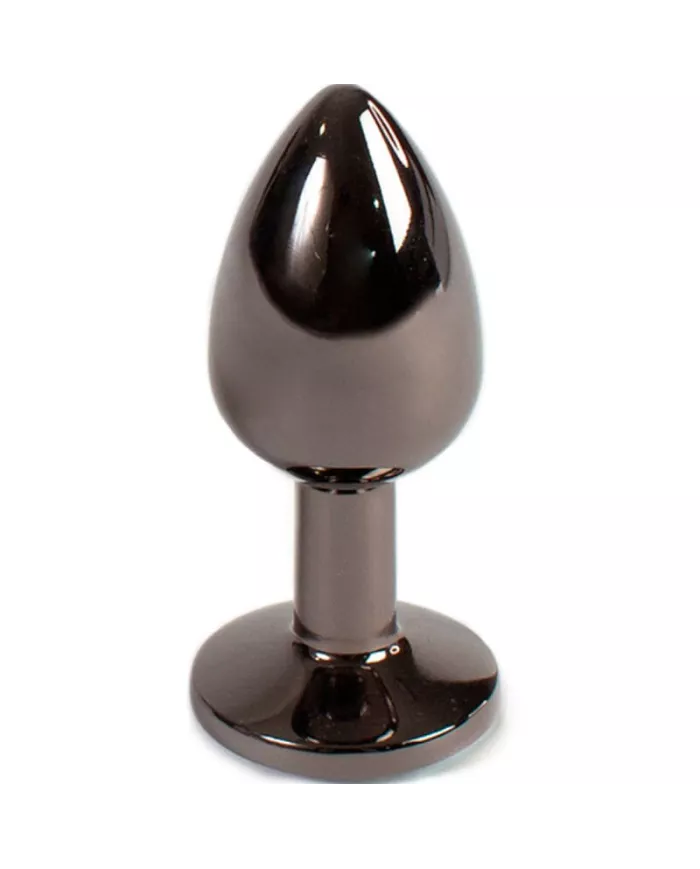 SECRETPLAY - PLUG ANAL EN GUNMETAL PETITE TAILLE 7 CM