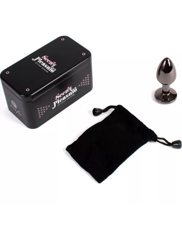 SECRETPLAY - PLUG ANAL EN GUNMETAL PETITE TAILLE 7 CM
