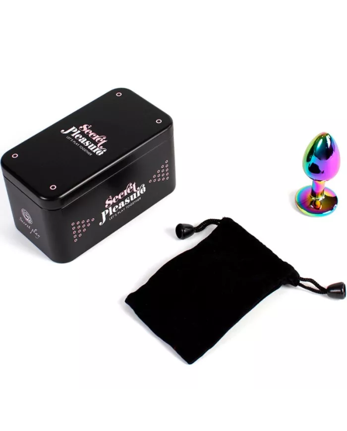 SECRETPLAY - PLUG ANAL EN MÉTAL ARC-EN-CIEL PETITE TAILLE 7 CM SECRETPLAY - PLUG ANAL EN MÉTAL ARC-EN-CIEL PETITE TAILLE 7 CM