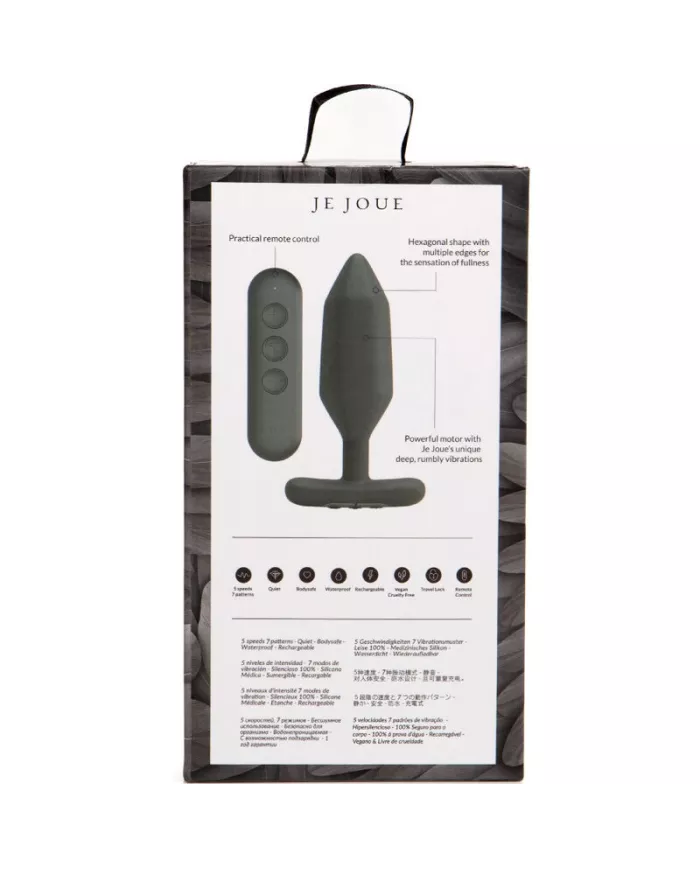 JE JOUE - VIBRATEUR PLUG ANAL ONYX NOIR JE JOUE - VIBRATEUR PLUG ANAL ONYX NOIR
