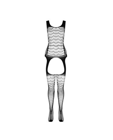 PASSION - BS 104 BODYSTOCKING BLANC TAILLE UNIQUE