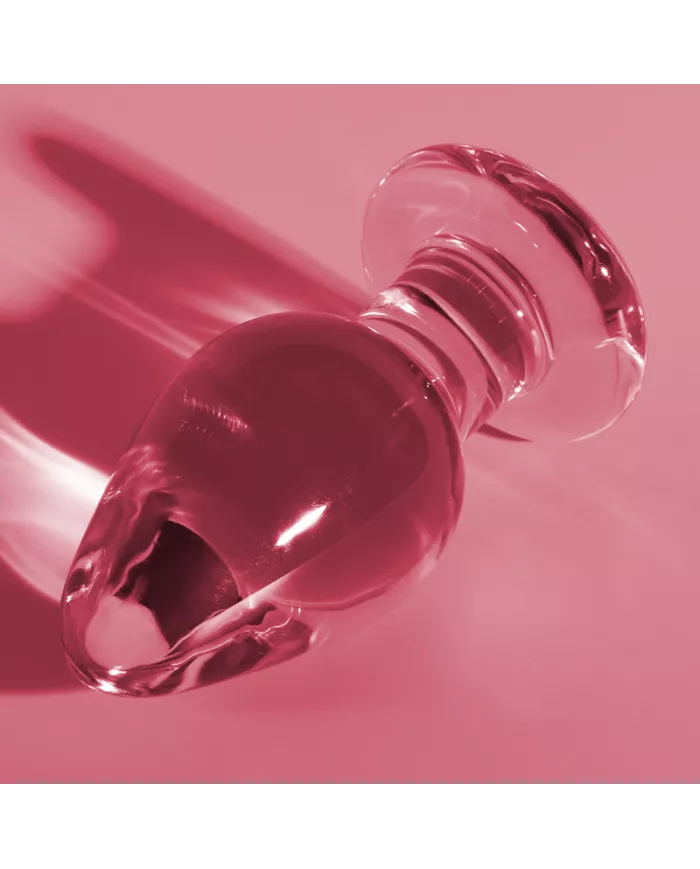 NEBULA SERIES BY IBIZA - PLUG ANAL MODÈLE 3 VERRE BOROSILICATE ROSE 11 CM -O- 5 CM
