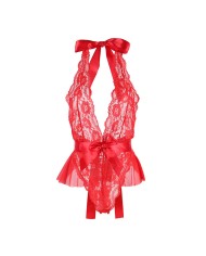 SUBBLIME - 953980 BODY SEXY A VOLANTS + CEINTURE ROUGE L/XL