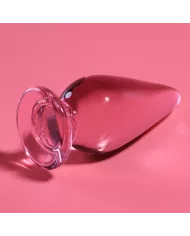 NEBULA SERIES BY IBIZA - PLUG ANAL MODÈLE 4 VERRE BOROSILICATE ROSE 11 CM -O- 5 CM