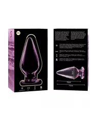 NEBULA SERIES BY IBIZA - PLUG ANAL MODÈLE 4 VERRE BOROSILICATE ROSE 11 CM -O- 5 CM