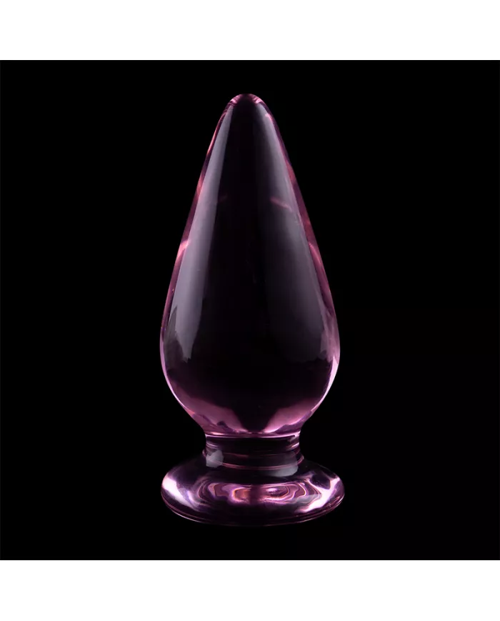 NEBULA SERIES BY IBIZA - PLUG ANAL MODÈLE 4 VERRE BOROSILICATE ROSE 11 CM -O- 5 CM