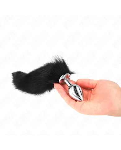 KINK - PLUG ANAL TAILLE M 8 X 3,5 CM AVEC QUEUE SYNTHÉTIQUE 40 CM NOIR KINK - PLUG ANAL TAILLE M 8 X 3,5 CM AVEC QUEUE SYNTHÉTIQUE 40 CM NOIR
