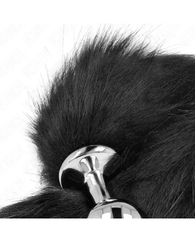 KINK - PLUG ANAL TAILLE M 8 X 3,5 CM AVEC QUEUE SYNTHÉTIQUE 40 CM NOIR KINK - PLUG ANAL TAILLE M 8 X 3,5 CM AVEC QUEUE SYNTHÉTIQUE 40 CM NOIR