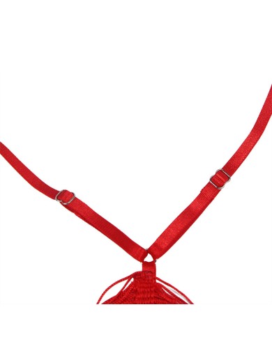 SUBBLIME - 954246 ROBE À BRETELLES + STRING ROUGE S/M