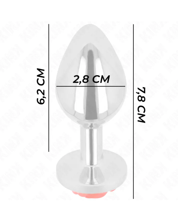 KINK - PLUG ANAL ROSE ROUGE TAILLE S
