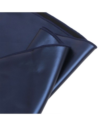 SUBBLIME - 955410 ROBE À BRETELLES EN CUIR BLEU S/M