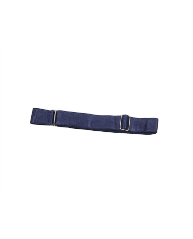 SUBBLIME - 955410 ROBE À BRETELLES EN CUIR BLEU S/M