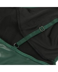 SUBBLIME - 955441 ROBE À BRETELLES EN CUIR VERT L/XL