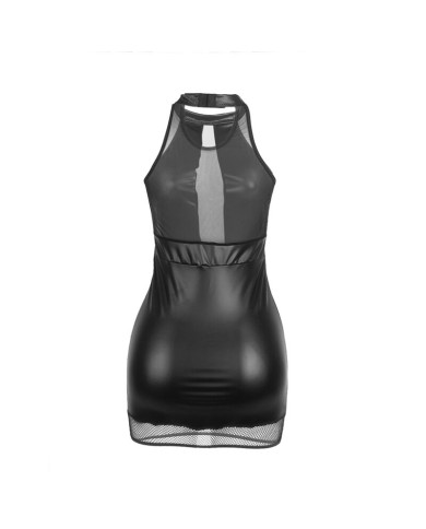 SUBBLIME - 955472 ROBE DOS NU AVEC TRANSPARENCES NOIRE S/M