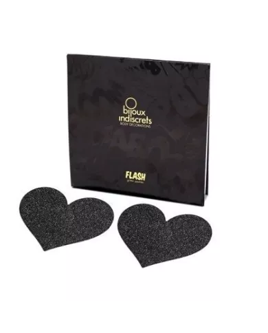 BIJOUX - INDISCRETS FLASH COEUR NOIR COUPES DE TAMELON BIJOUX - INDISCRETS FLASH COEUR NOIR COUPES DE TAMELON