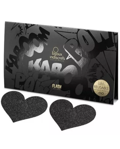 BIJOUX - INDISCRETS FLASH COEUR NOIR COUPES DE TAMELON BIJOUX - INDISCRETS FLASH COEUR NOIR COUPES DE TAMELON